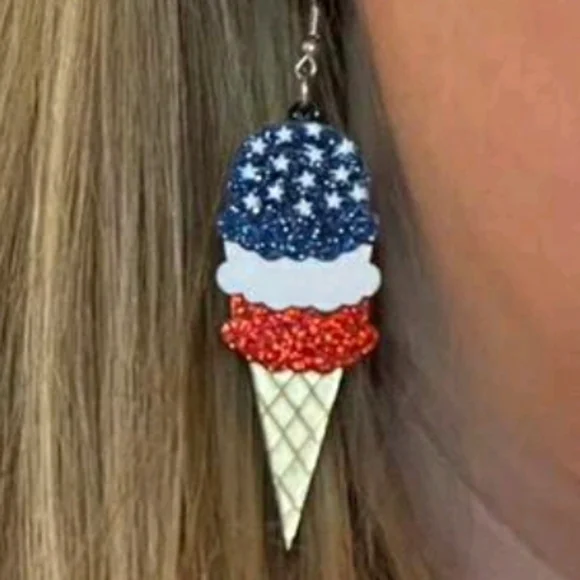 4th july/labor day  ice cream cones - Picture 3 of 3